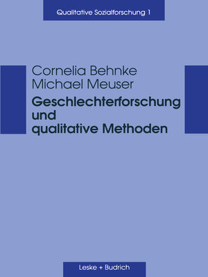 cover image of Geschlechterforschung und qualitative Methoden